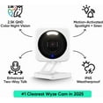 thumbnail image 3 of Wyze Cam V4 2.5K QHD Smart Home WiFi Security Camera Indoor/Outdoor, Motion Detection, Color Night Vision and Spotlight, 3 of 9