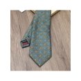 thumbnail image 3 of 1pc Men's Dark Green & Yellow Small Flower 100% Polyester Handmade Tie, Suitable For Formal And Daily Business Wear, 3 of 5