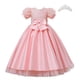thumbnail image 1 of Vestido elegante de princesa para niña, vestido largo de fiesta de graduación para niña, vestido de fiesta de boda con lazo, vestido de niña de flores, vestido de noche rojo rosa 3-123T (etiqueta 100) Gao Jinjia LED, 1 of 2
