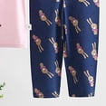 thumbnail image 6 of felwors Boys Short Pajama Set 2Piece Short Sleeve Tops Pants PJs Summer Sleepwear for Kids(Z03-Pink,18-24 Months), 6 of 7