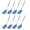 Blue, variant on YBM Home Seamless One-Piece Plastic Slotted Turner/Spatula with Stainless Steel Handle Kitchen, 2415