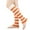 Z1-Orange, variant on Sensestyle Leg Warmers, Women's Winter Striped Knitted Sock Hairy Warm Leg Stacked Socks Christmas Warm Foot Socks for Women Black