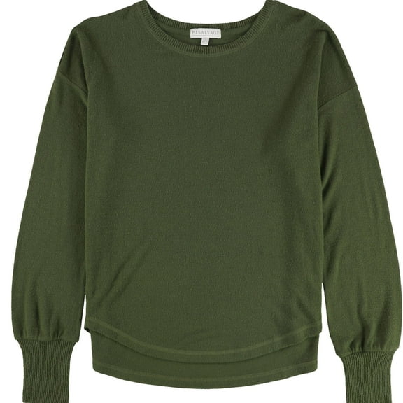 P.J. Salvage Womens Solid Pullover Pajama Sweater, Green, Small