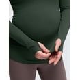 thumbnail image 4 of CRZ YOGA Butterluxe Maternity Long Sleeve Shirts Athletic Yoga Casual Pregnancy Womens Tee Tops Basic Soft, 4 of 4