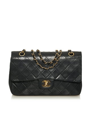 CHANEL Matelasse W Flap Chain Shoulder Bag Caviar leather Black Used Women  GHW