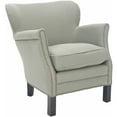 thumbnail image 2 of SAFAVIEH Jenny Traditional Glam Upholstered Arm Chair w/ Nailheads, Sea Mist, 2 of 3
