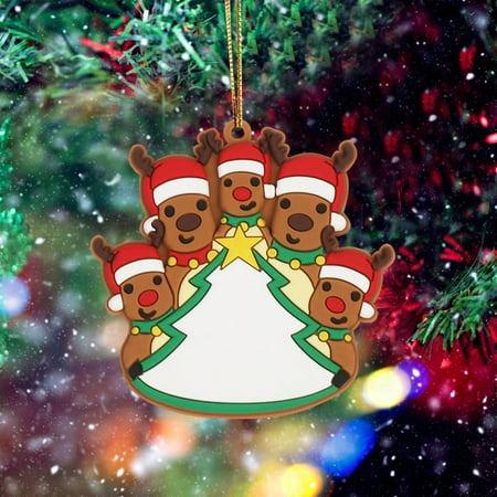 

Dealovy Christmas Decorations Elk Pendant Personalized Listing Family Ornaments Clearance
