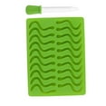 thumbnail image 2 of Worm Silicone Mold with Dropper Chocolate Jelly Candy Ice Cube Baking Mould Baking Tool (Green), 2 of 7
