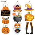 thumbnail image 4 of [Mei] Halloween Fantasma Cara Calabaza Puerta Colgantes Sombrero De Bruja Truco O Trato Signo Colgante Feliz 2023 Día De Decoración Para El Hogar COD, 4 of 4