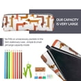 thumbnail image 5 of Yiaed Dachshund Dog Print Leather Pencil Case - Leather Pen Pencil Holder - Elegant & Practical Pencil Pouch for Work & Office, 5 of 7
