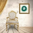 thumbnail image 3 of Urban Road 20x20 Gold Ornate Wood Framed with Double Matting Museum Art Print Titled - Agate Slice Green, 3 of 4