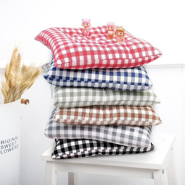 Visland Chair Cushion Buffalo Plaid Chair Pad for Indoor/Dining/Kitchen Chairs Seat Cushion