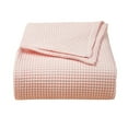thumbnail image 2 of 1 Pcs Cotton Waffle Blanket, Blanket Layer for Couch Bed Sofa During Lunch Breaks Pure Cotton 43.3x27.5 inch(light pink), 2 of 7