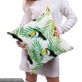thumbnail image 5 of Tropical Upholstery Fabric by the Yard, Pattern of Exotic Birds on Coconut Palm Tree Branches Summer Foliage, Decorative Fabric for DIY and Home Accents, Green and Charcoal Grey by Ambesonne, 5 of 5