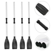Masteelf  2 Pairs Removable Paddle Boating Canoeing Oar Detachable Black