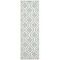 thumbnail image 2 of SAFAVIEH Cambridge Kirsten Geometric Wool Runner Rug, Light Blue/Ivory, 2'6" x 6', 2 of 7
