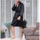 thumbnail image 2 of Mens Satin Silk Luxury Pajamas Kimono Bathrobe Robe Dressing Gown Pjs Loungewear, 2 of 4