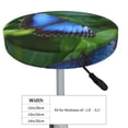 thumbnail image 4 of Susaid Blue Morpho butterfly Print Elastic Bar Stool Cover Personalized Washable Stool Cover for Barbershop Home Bar Kitchen-12 inch, 4 of 7
