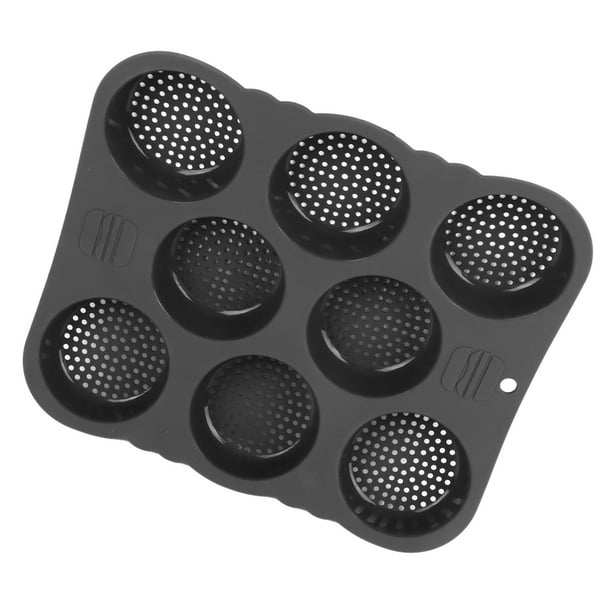 Molde Para Pan De Hamburguesa, Calentamiento Uniforme, Silicona De Molde Para Bollo De Hamburguesa De 8 Cavidades De Fácil Liberación Para Tienda De Pan