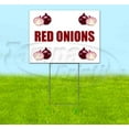 thumbnail image 1 of Red Onions (18" x 24") Yard Sign, Includes Metal Step Stake, 1 of 6
