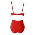 thumbnail image 3 of Summersalt swimsuits for women High Waist Bikini Strappy Tankini Top And Swim Bottoms Solid Color Two Piece Swimsuit For Beach Pool Girls plus Size Guard Bathing Suit Bathing Suit Top for Juniors Tan, 3 of 4