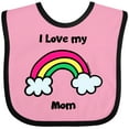 thumbnail image 3 of Inktastic I Love my Mom Boys or Girls Baby Bib, 3 of 4