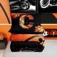 thumbnail image 7 of Homewish Cartoon Monogrammed C Bedding Comforter Set for Kids Boys, Cartoon Basketball Lover Twin Comforter Sets, Black Reversible, 2 Pieces, 7 of 7