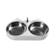 thumbnail image 1 of Automatic Cat feeder Pet Dry Food Dispenser with Double Stainless Steel Bowls Pet Feeder Smart for Dogs Cats ShopWise Round, 1 of 9