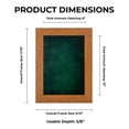 thumbnail image 4 of 8x10 Shadow Box Frame Light Brown Wood | With a 3/4" Usable Display Depth | Includes a Forest Green, 4 of 6