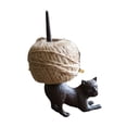 thumbnail image 3 of Figura de gato de hierro fundido, soporte de hilo de yute, 8,5x4,7 pulgadas, para manualidades caseras, adorno de escritorio multifuncional, soporte p, 3 of 8