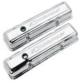 thumbnail image 4 of Proform 141-103 Valve Covers Stamped Steel Tall Chrome with Baffle Bowtie Logo Fits select: 1967-1986 CHEVROLET CAMARO, 1969-1986 CHEVROLET C10, 4 of 7
