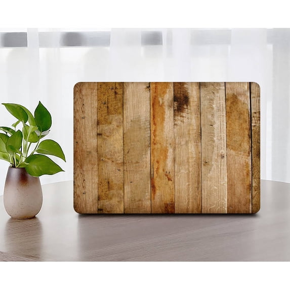 Protective Case Hard Cover for Release Newest MacBook Pro 13" Cable Tie Model: A1706&A1708&A1989&A2159&A2251&A2289&A2338 M1 Wood grain A 3