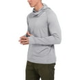 thumbnail image 6 of GZWYHT Mens Hoodies And Sweatshirts,Essentials Hoodie Summer Men's Face Mask Sunscreen Fishing Thumb Hole Hoodie Quick Dry Long Sleeve Men Clothing,Men's Fashion Grey XXL, 6 of 9
