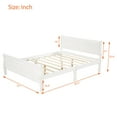 thumbnail image 7 of Gewnee Full Size Wood Platfrom Bed with Headboard and Footboard for Kids and Adults,White, 7 of 7