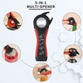 thumbnail image 4 of Jar Opener, 5 in 1 Multi Function Can Opener Bottle Opener Kit with Silicone Handle Easy to Use for Children, Elderly and Arthritis Sufferers Set of 2 (Apple Red), 4 of 5