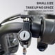 thumbnail image 5 of 22 mm-26 mm de motocicleta universal Casmet Casmet Casco Celmet Security Lock Metal 22 mm-26 mm Negro Con 2 Llaves Establecidas, 5 of 7