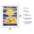 thumbnail image 2 of Top of Europe See Midnight Sun in Northern Scandinavia - Sweden - Norway - Finland - Denmark - Vintage Travel Poster c.1950s - Japanese Unryu Rice Paper Art Print 24 x 32 in, 2 of 4