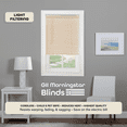 thumbnail image 3 of Achim GII Morningstar Indoor Cordless Alabaster Vinyl Light Filtering Window Mini Blind, 64" L x 25" W, 3 of 7