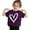 Purple-a, variant on Bigetiay Girls Short Sleeve T Shirts Loose Cute Casual Tees with Heart Print Breathable Comfortable Daily Wear 9-10 Years