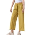 thumbnail image 2 of Bixock Casual Pants for Women High Waist Wide Leg Pants Casual Loose Soft Breathable For Fitness Running Daily Wear Women Clothes, 2 of 6
