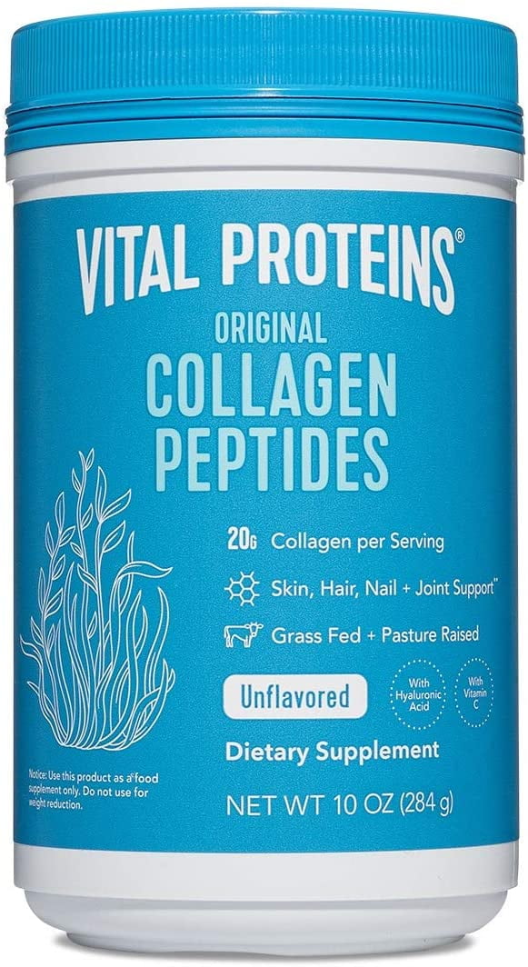 Collagen Peptides Powder Supplement - Vital Proteins Collagen - 20g per Serving - 10oz Canister