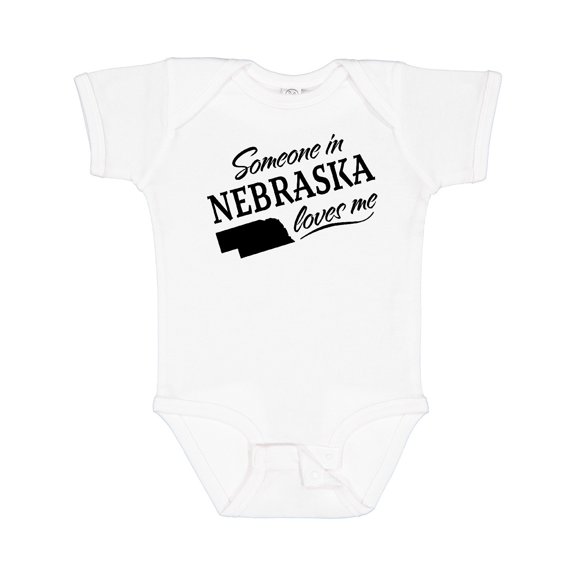 Inktastic Someone in Nebraska Loves Me Boys or Girls Baby Bodysuit