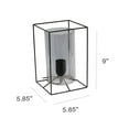thumbnail image 3 of Lalia Home Lampe de Table Encadrée Noire avec Abat-Jour en Verre Fumé, Petit, 3 of 4