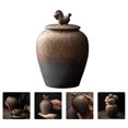 thumbnail image 4 of 1pc Exquisite Ceramics Craft Tea Leaf Jar Sealing Storage Jar Ceramic Container, 4 of 5