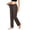 Coffee, variant on Lzobxe Wide Leg Pants Woman Stretch Knit Casual Lounge Pants Drawstring Athletic Work Pants with Pockets,Sizes S-3XL