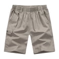 thumbnail image 2 of YHAJDS Mens Work Shorts Solid Durable Pockets Summer Lightweight Casual Utility Wear, 2 of 5
