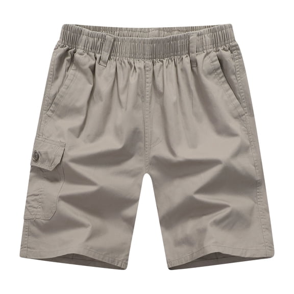 Yaoyar Mens Cargo Work Shorts Outdoor Hiking Lightweight Breathable Solid Color Workwear Shorts Outdoor Casual Multi Pocket Five Quarter Pants