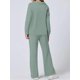 thumbnail image 5 of Conjuntos de Dos Piezas para Mujer, Cuello en V, Conjuntos Casuales A Juego, Ropa de Estar por Casa, Ropa de Otoño, Conjuntos de Viaje, Moda Verde M, 5 of 6