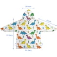 thumbnail image 7 of White Plant Dinosaurs Pattern Blanket Hoodies for Kids 6-13YR Oversize Wearable Blanket Hoodies for Boys Girls Teens, 7 of 7