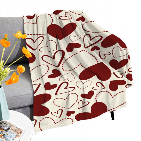 AUQ Throw Blanket,Artistic Stitch Lines Couch Throw Blanket,Seamless Elegant Finish Cozy Blanket,Style1,70*90in